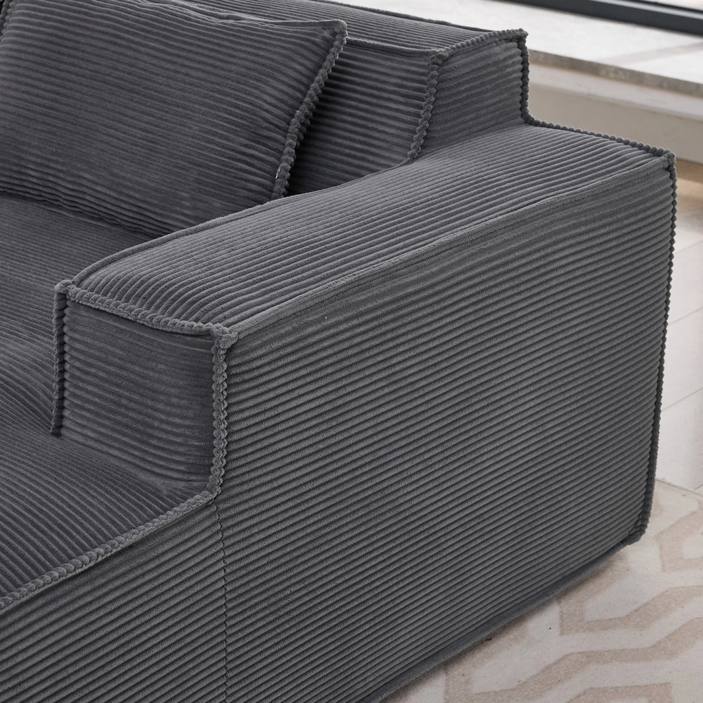 Divano 2 Posti con Cuscini ¨C MINIMAL ¨C Tessuto, 235 cm