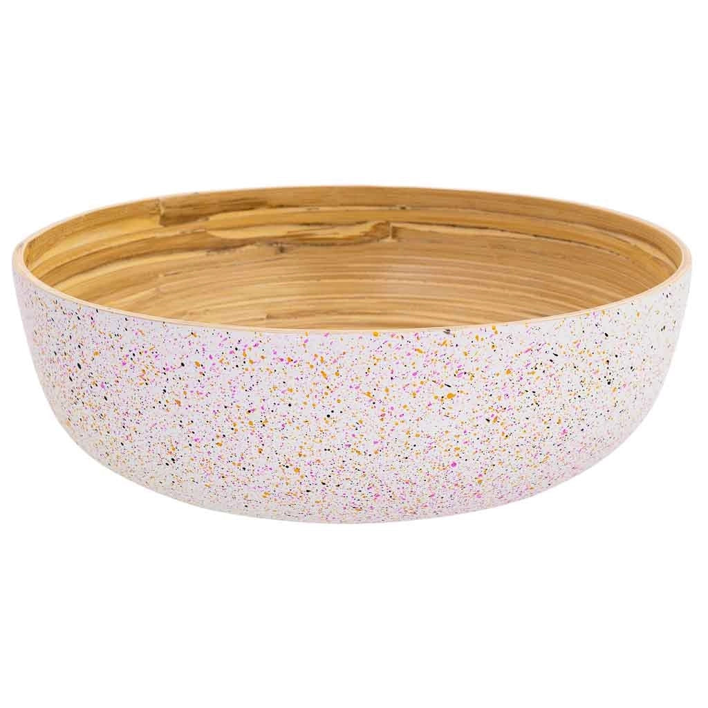 Centrotavola in bambù beige D30x10h cm