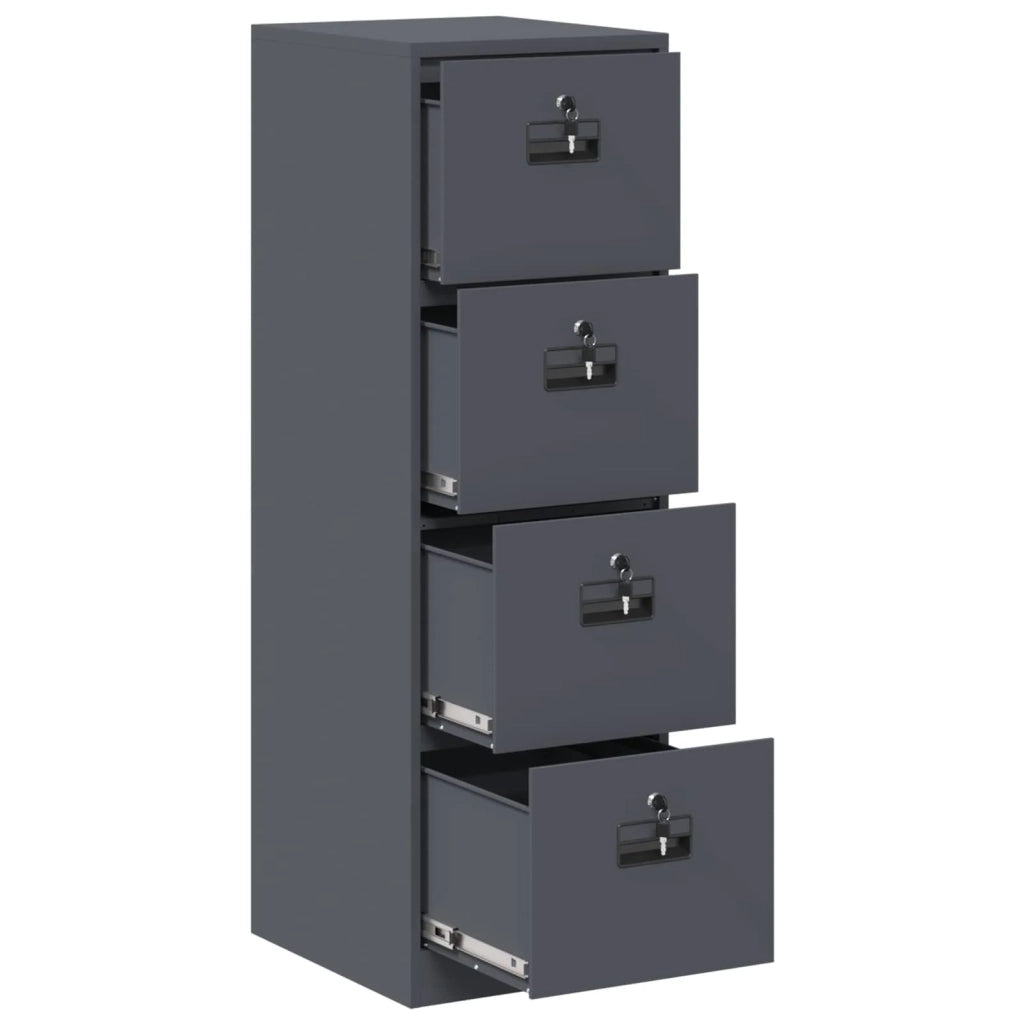 Armadio per File con cassetto 2 pz Antracite 44 x 50 x 139 cm CFW9119798