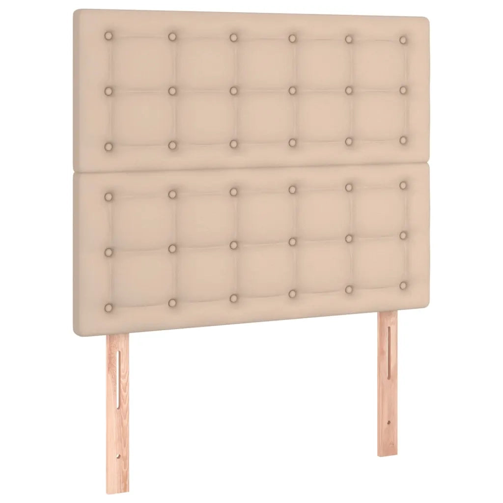 Giroletto Molle Materasso e LED-Struttura Letto Cappuccino 90x190 cm Similpelle 425842