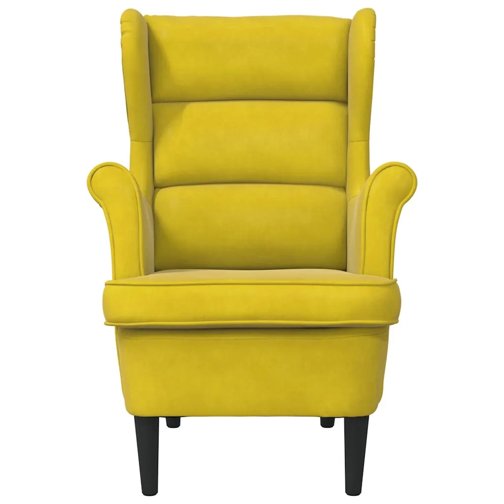 Poltrona Giallo Senape in Velluto 324066