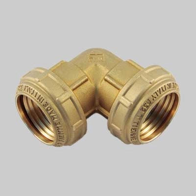 RACCORDO CURVO DOPPIO PN 25 COBRARING  20 x 20     TIEMME