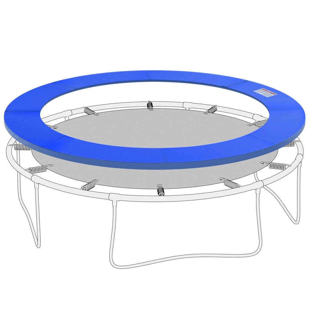 Copertura di Protezione per Trampolino elastico ?305 cm, in Plastica e PE con Imbottitura da 15 mm, Blu