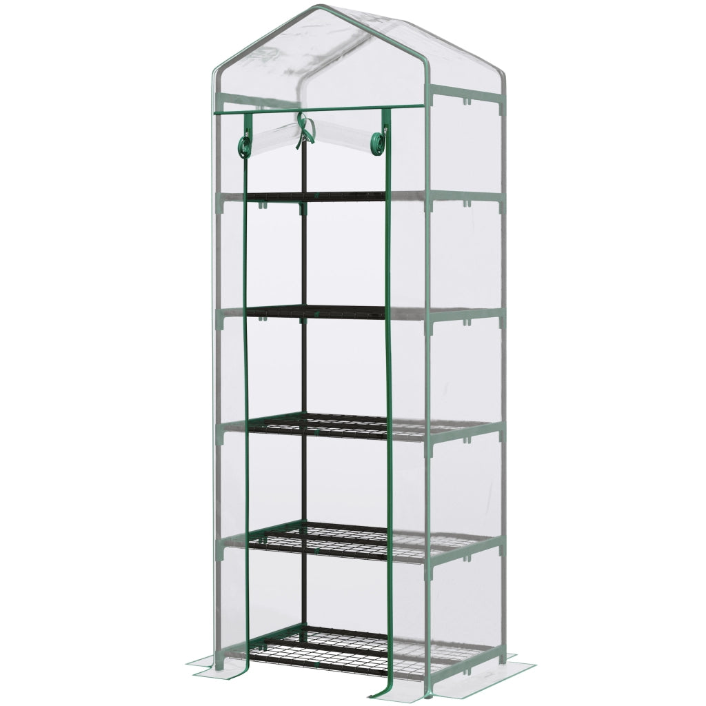 Serra da Giardino 5 Ripiani ¨C Minimal ¨C Verde 69x49x193 cm