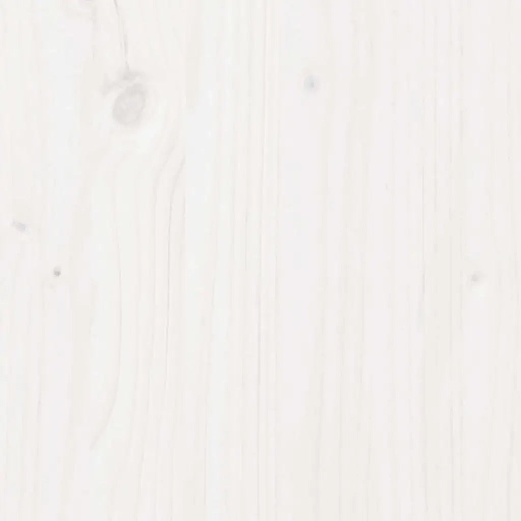 Fioriera da Giardino-Vaso da Esterno Bianca 60x60x72,5cm Legno Massello di Pino