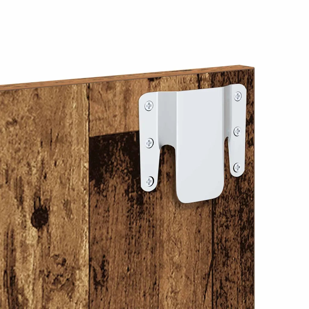 Set di 2 Comodini | Armadio da Notte | Mobiletto da notte Legno vecchio 50 x 32.5 x 80cm