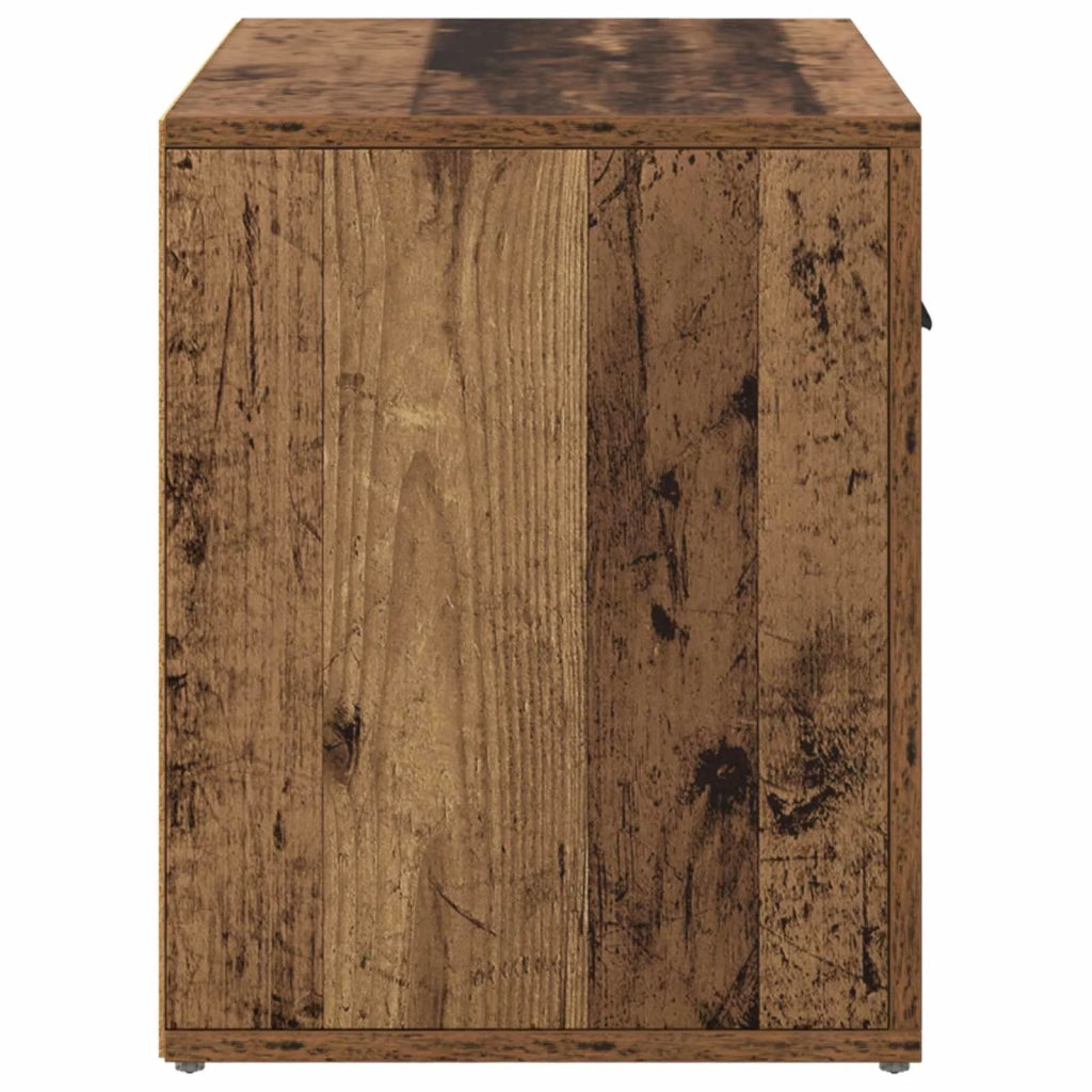 Armadio da Notte con cassetto Legno vecchio 35 x 60 x 50 cm 881087