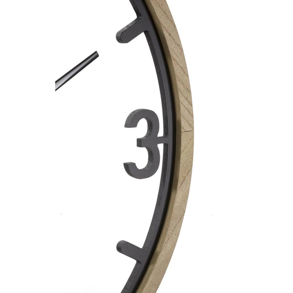 Orologio da Parete VKH269, Nero, Metallo, 60x2,5x60 cm