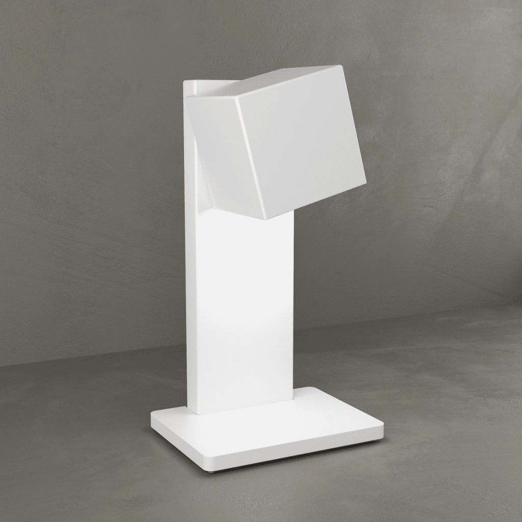 PLATE LAMPADA DA TAVOLO 1 LUCE ATTACCO GX53 BIANCO