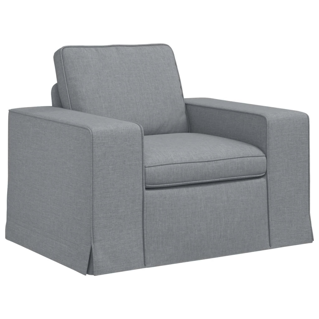 Set di divani 2 pcs Grigio chiaro 162 x 80 x 82 cm Tessuto 3407500