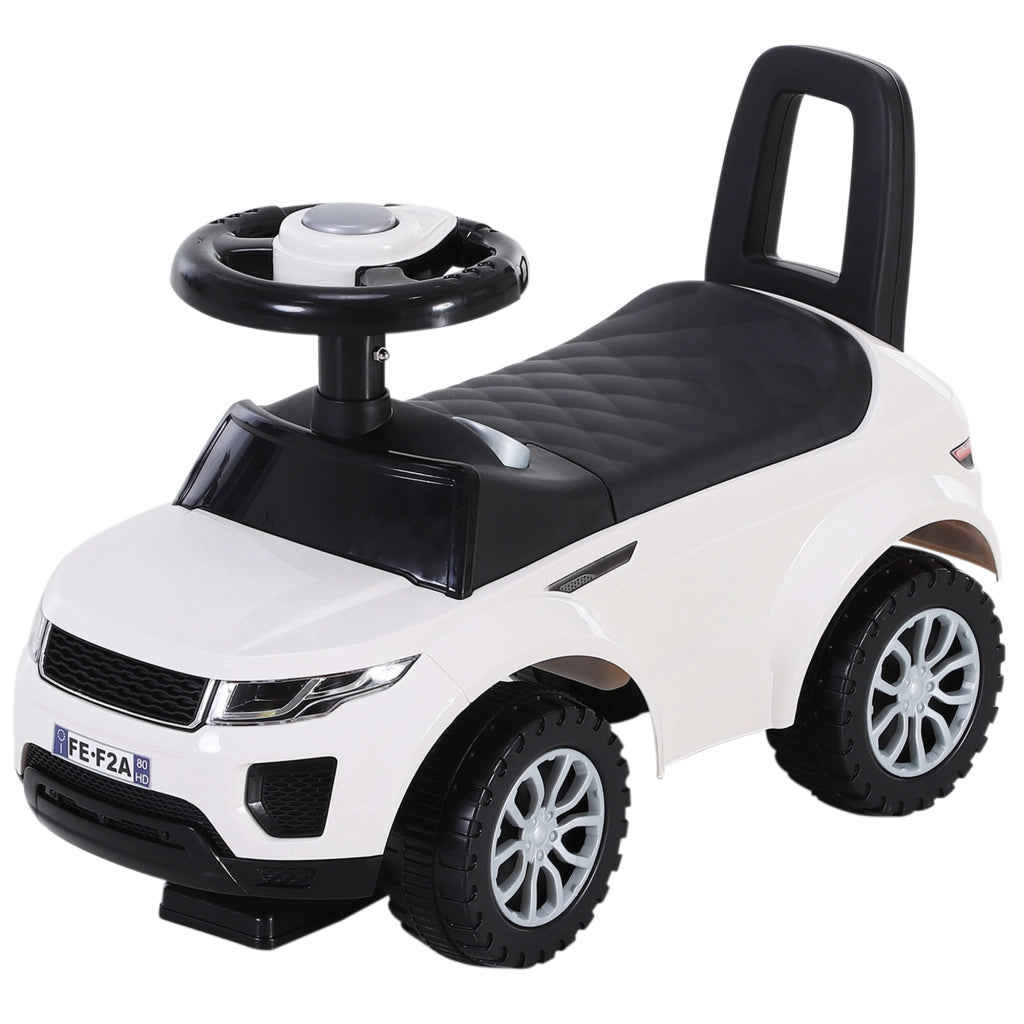 Macchina Cavalcabile per Bambini ¨C zephmum ¨C Bianco, con Contenitore
