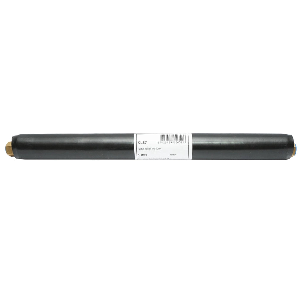 Tubo flessibile in acciaio inox da 500 mm, 1/2" con isolamento in EPDM per pannelli solari