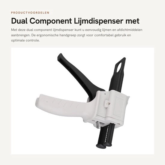 Dispensatore a due componenti con maniglia ergonomico