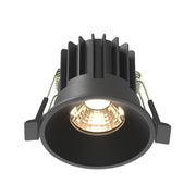Maytoni Lampada da Incasso Round 1 luce LED integrato nero alluminio
