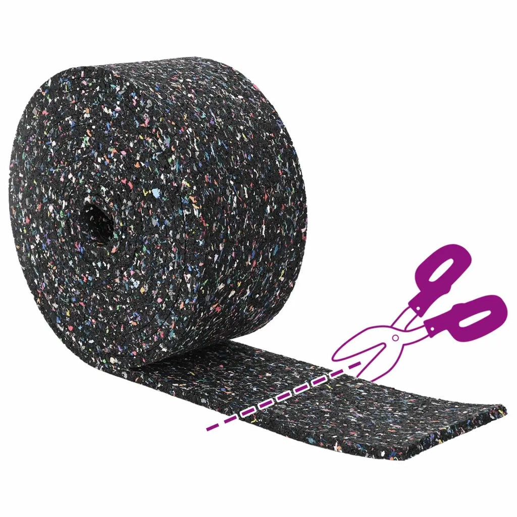 Rotolo di Granulato in Gomma Nero 1000 x 12 x 1 cm Gomma 42027307