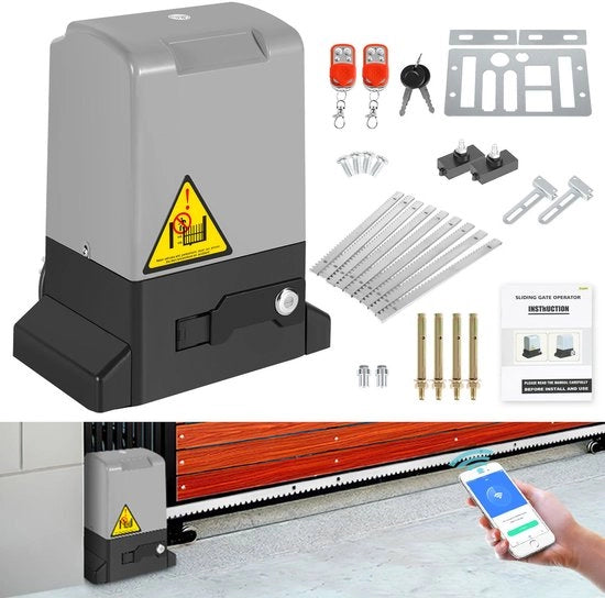 Porta automatica elettrica per garage e cancelli - 370W - con funzione di app Bluetooth - apertura automatica elettronica per pesi fino a 800 kg