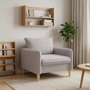 Poltrona XL Grigio Chiaro Bouclé 42043549