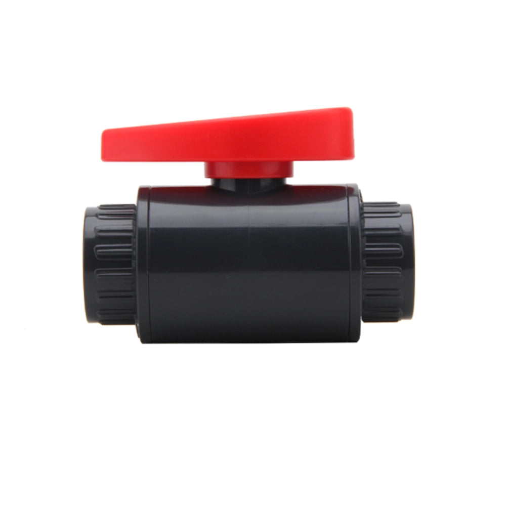 Aquariumline PVC Ballvalve grigia ad incollaggio Ø50mm - valvola di chiusura a sfera