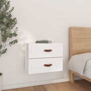 Comodino a Muro Bianco 50x36x40 cm 820978