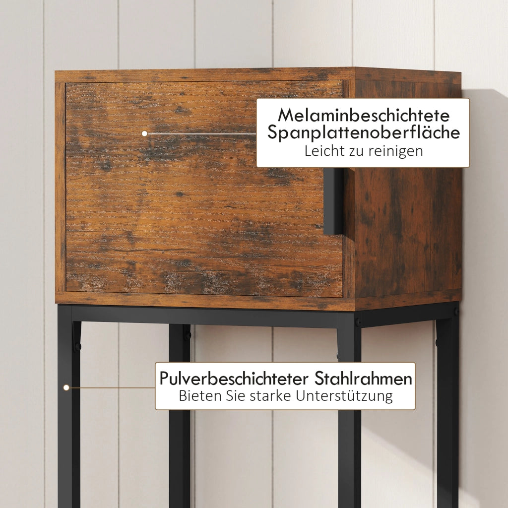 Tavolino console ¨C Minimal ¨C marrone rustico 40x30x76