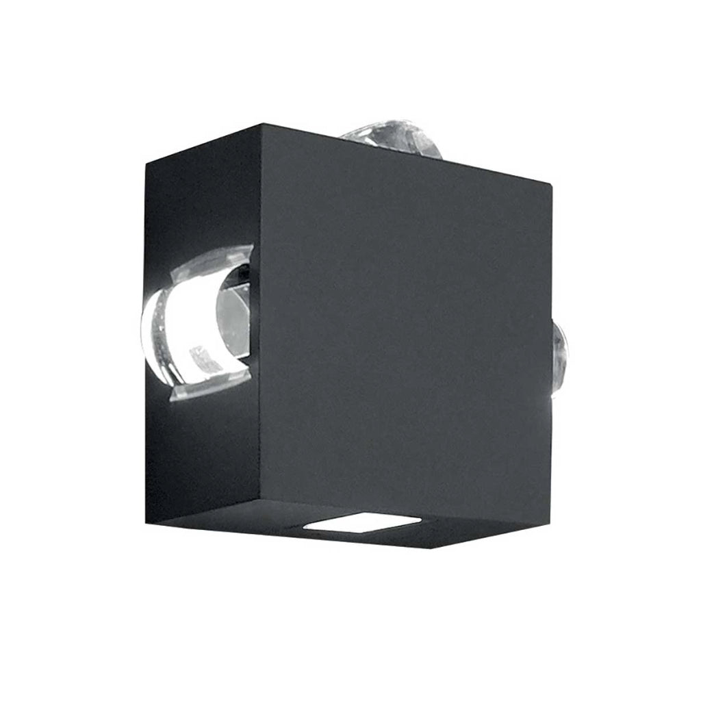 Applique esterna nera LED 10W 3000K IP54 Agner Elstead