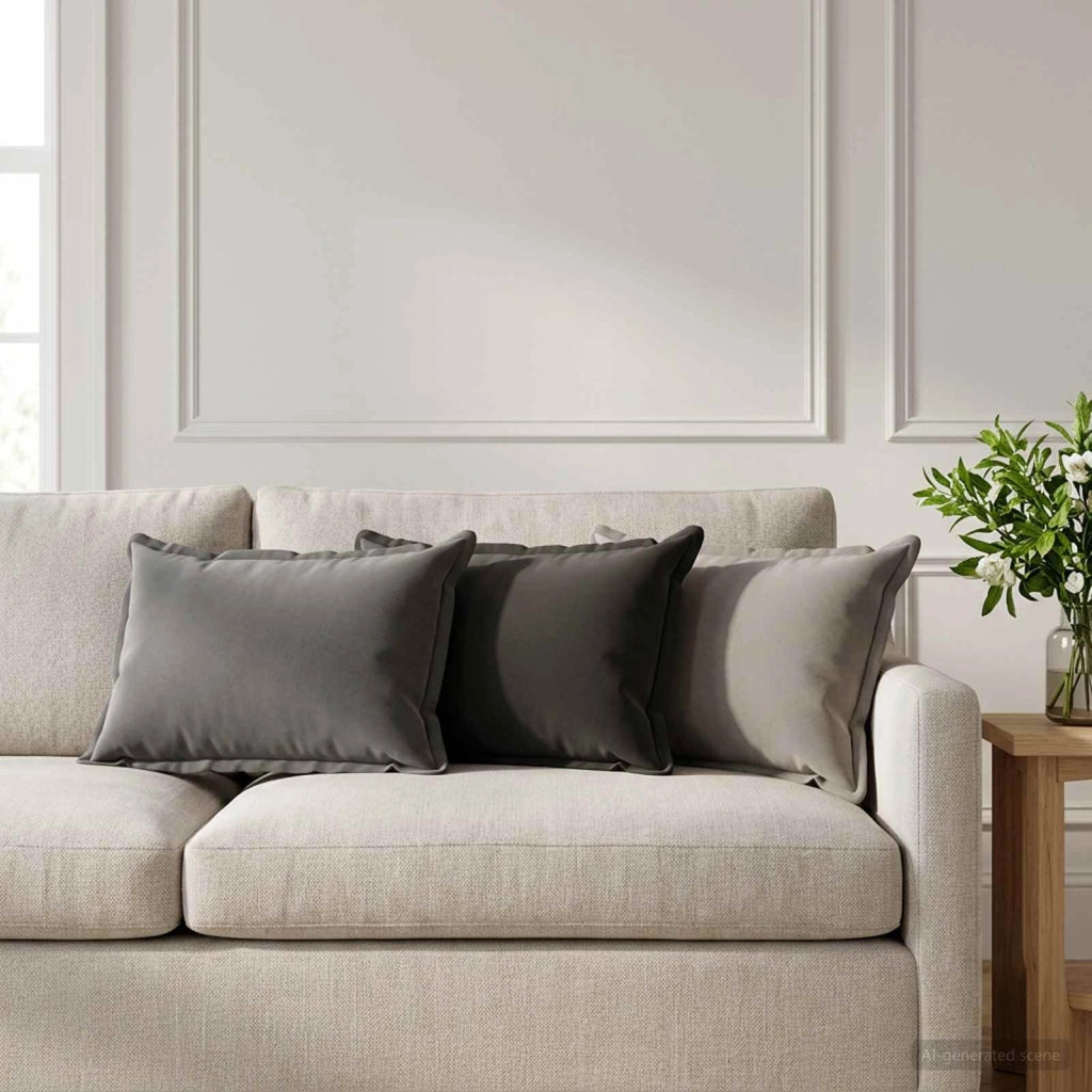 Cuscino con cuscino HOUTEN 2 pz Grigio Poliestere 932295