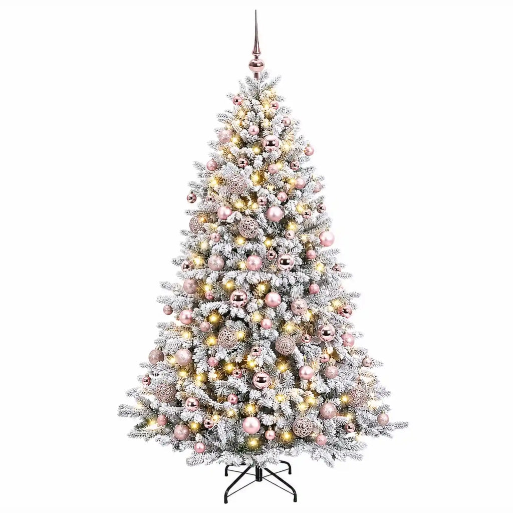 Albero di Natale Artificiale con Palline 240 cm 300 LED 3466686