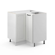 Vicco Mobile ad angolo cucina Bianco casa di campagna 75.6 cm senza piano di lavoro