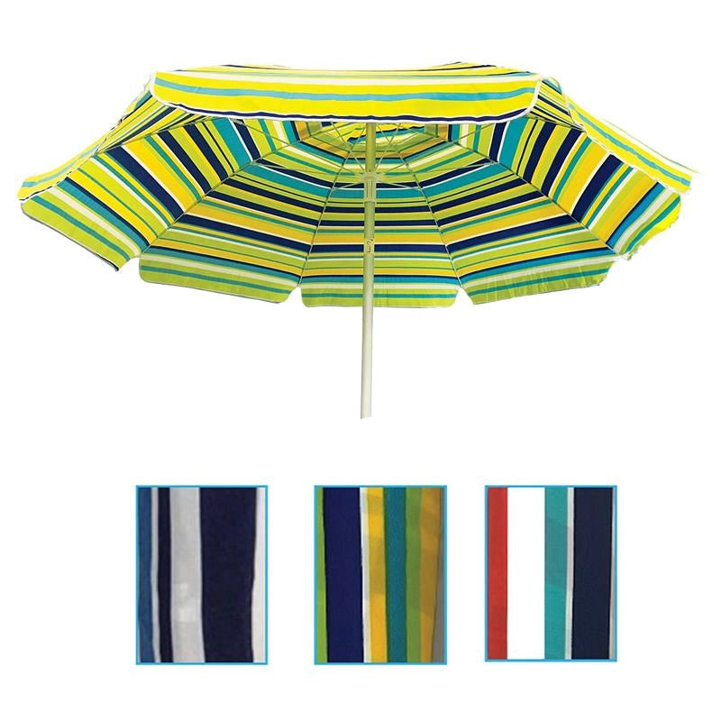 OMBRELLONE LUXURY CON SNODO SISTEMA ANTIVENTO CHIUSURA SAFETY IN COLORAZIONE ASSORTITA 200CM