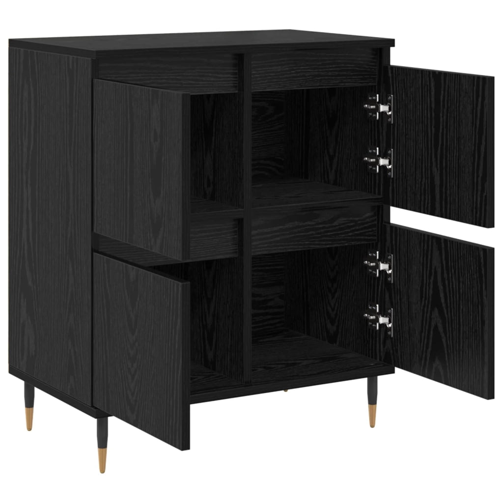 Armadio 2 pcs Rovere Nero 60 x 35 x 70 cm 3394529