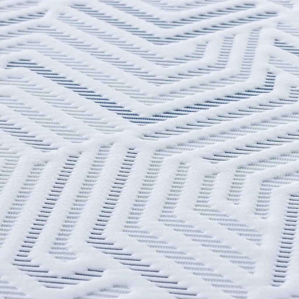 Topper per materasso Bianco 180 x 200 cm Tessuto Jacquard 4106262