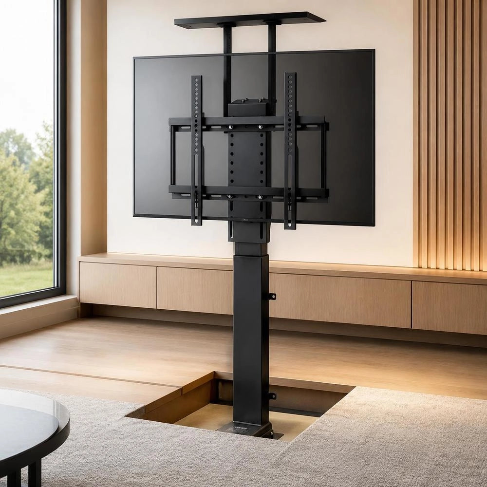 Motorized TV Lift Stand, Adjustable Bracket For TV Lift Stands (60 Kg Load Capacity), Vertical Electric TV Mount With Remote Control, For 813-1397 Mm (not For Cabinet Use)