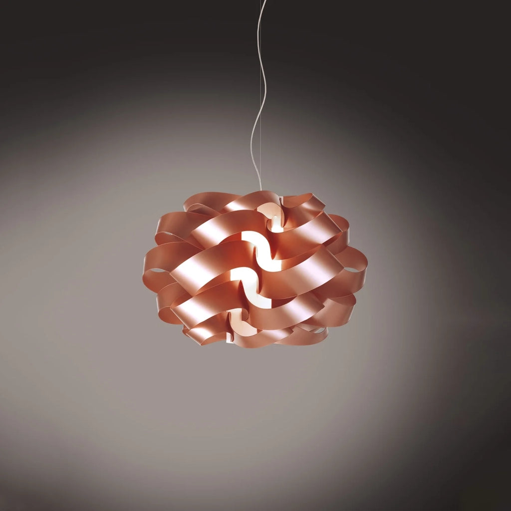 Sospensione Da Esterno Moderna Cloud Polilux ® Rame 1 Luce E27 D40Cm