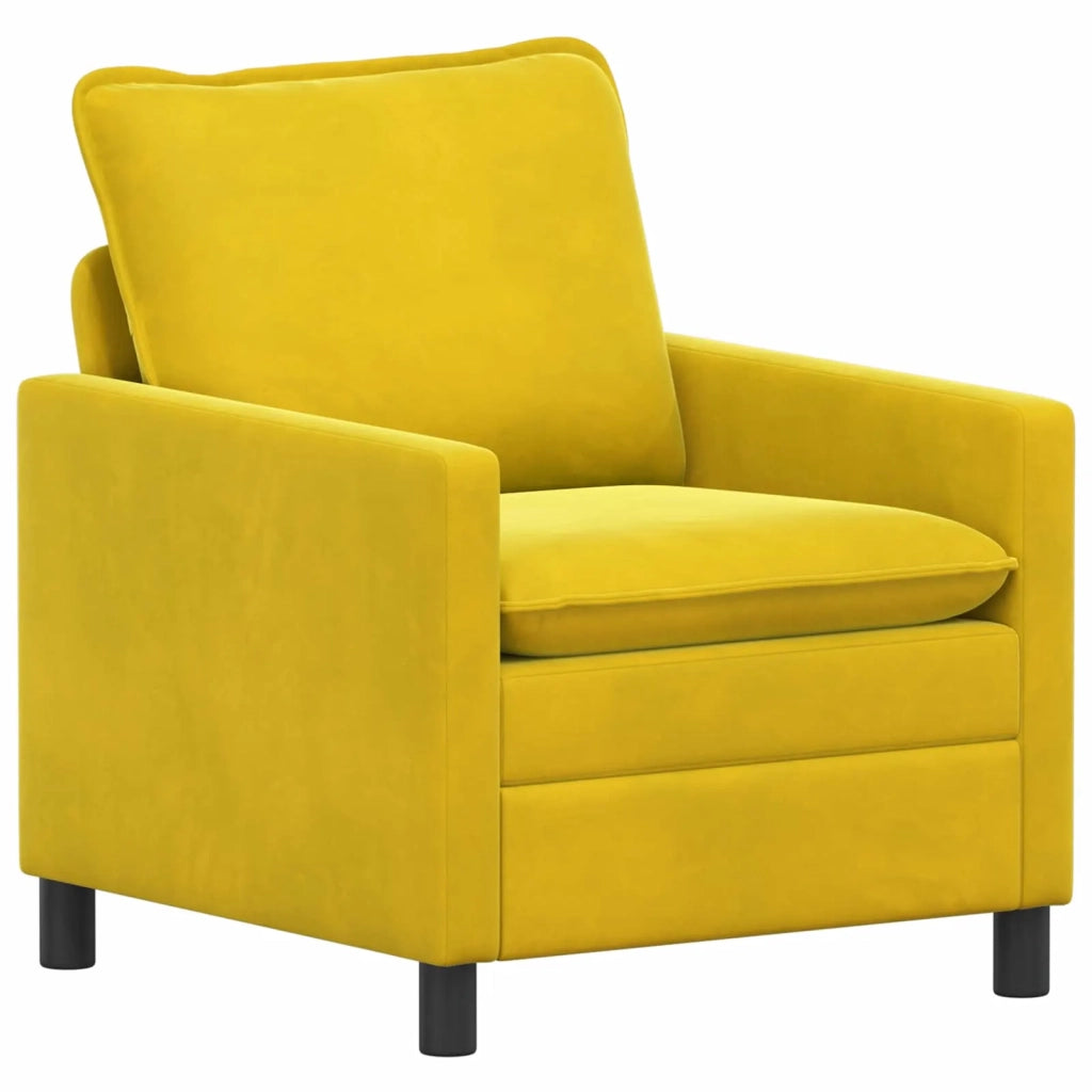 Set di divani 2 pcs Giallo Velluto 3417115