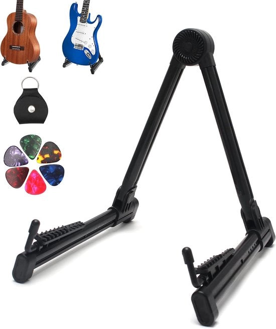 Standarizzazione girevole universale per chitarra, basso, ukulele e altri strumenti acustici e elettrici - supporto portatile e compatto con ampio utilizzo