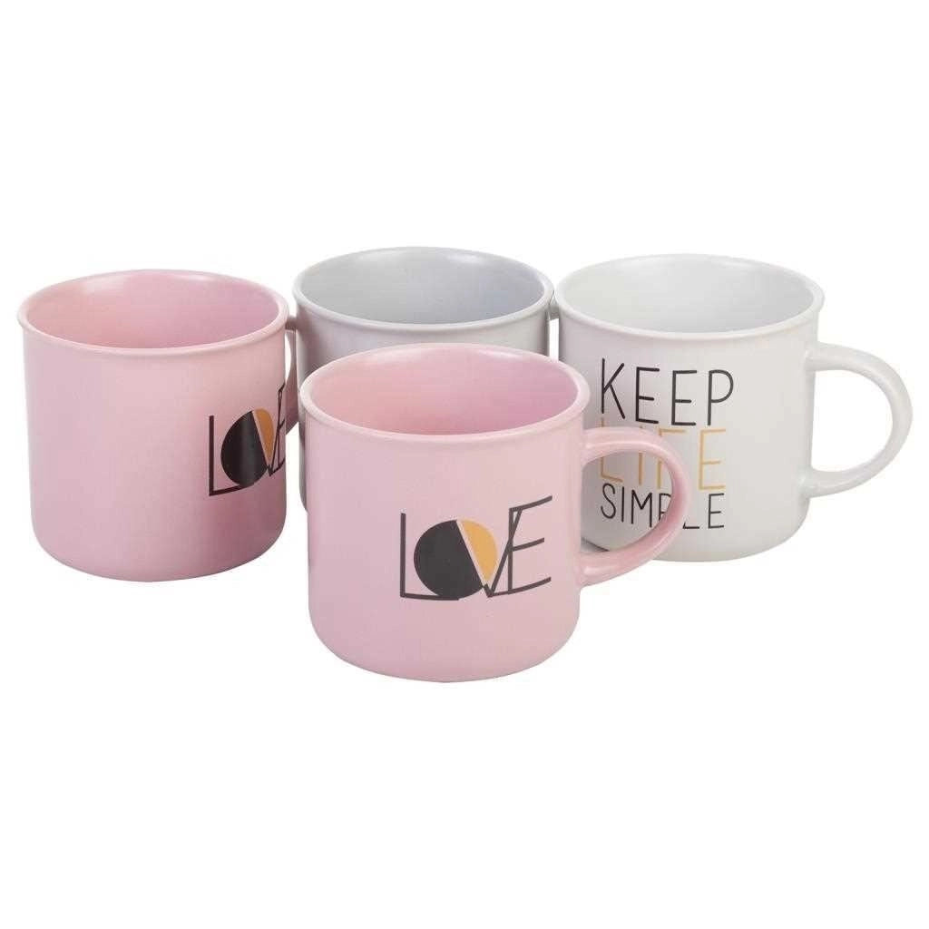 Set 4 tazze colazione 370cc