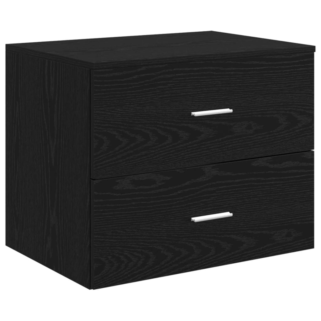 Set di mobili per il bagno 4 pz Rovere Nero 3406944