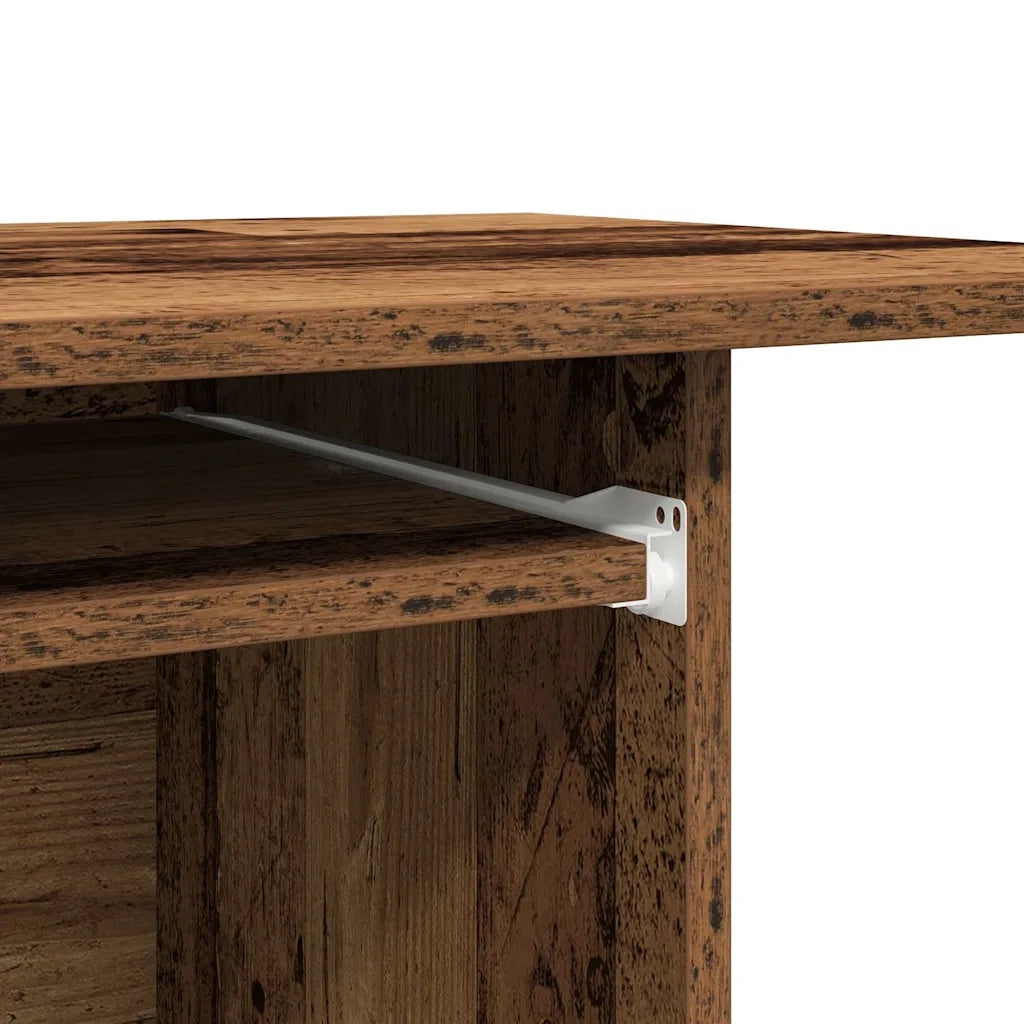 Scrivania | Tavolo da Ufficio da Computer Legno Antico 80x50x75cm Legno Multistrato