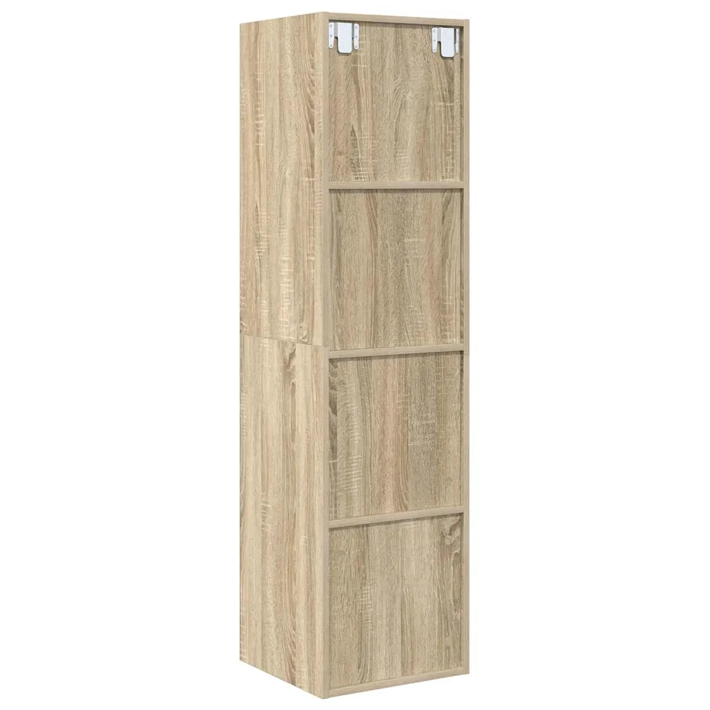 Mobile TV Parete Rovere Sonoma 37x37x142,5cm Legno Multistrato