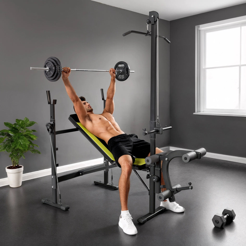 Banc de musculation ¨C Minimal ¨C nero e giallo