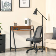 SCRIVANIA Computer 84x45x85 cm MDF Noce con passacavi