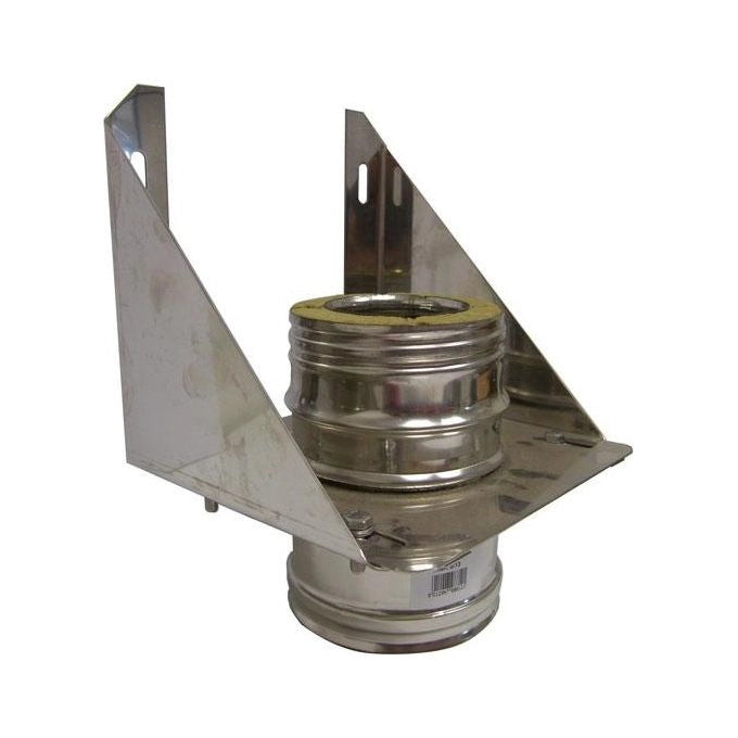 MARAL Supporto Murale Inox 20-25 Doppia Parete Acciaio Inox Aisi 316L Finitura Lucida colore Acciaio