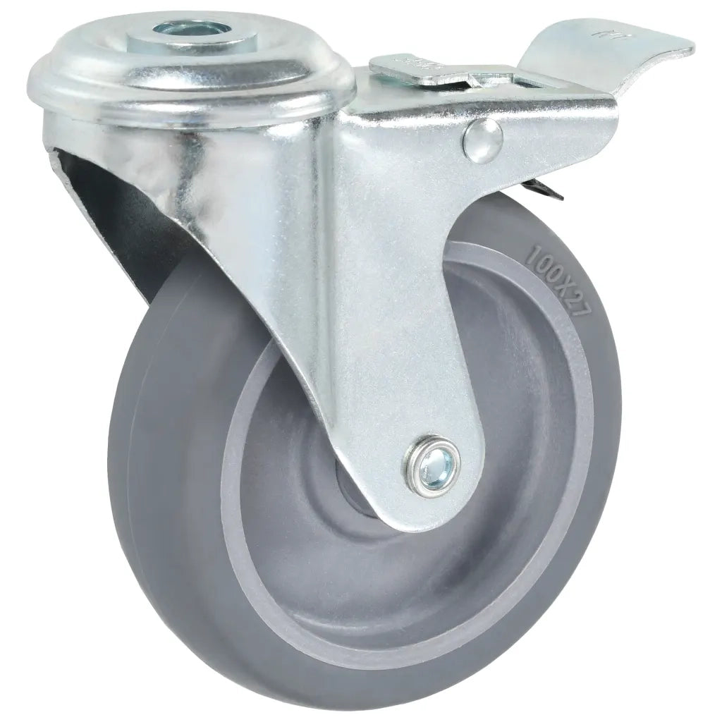 Ruote Girevoli con Foro per Bullone 16 pz 100 mm 277893