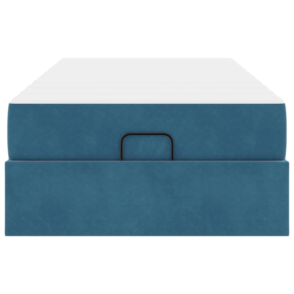 Struttura letto con materasso 2 pcs Blu Velluto 3399526