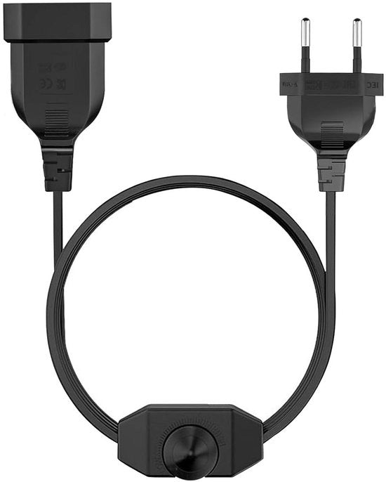 Dimmer LED 3 met interruttore per lampade LED - presa Euro a piastra - 220-250 V/100 W Max - nero
