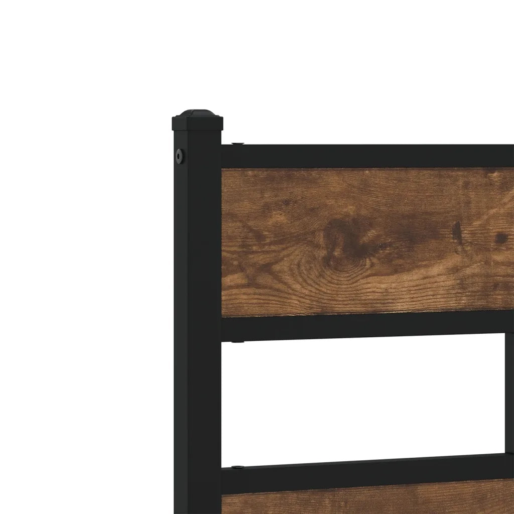 Giroletto senza Materaso in Metallo Rovere Fumo 160x200 cm 3308465