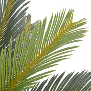 Palma di Cycas Artificiale con Vaso-Piante Decorative Verde 90 cm