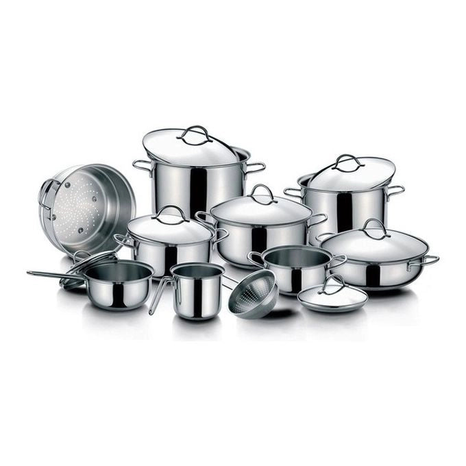 Barazzoni 266101022 Bonita Pentola Acciaio Inox 22 cm Capacita' 6 L Adatta a Tutte le Fonti di Calore incluso Induzione colore Acciaio Inox