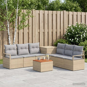 Set di divani 8 pz Beige e Grigio Chiaro 3448181