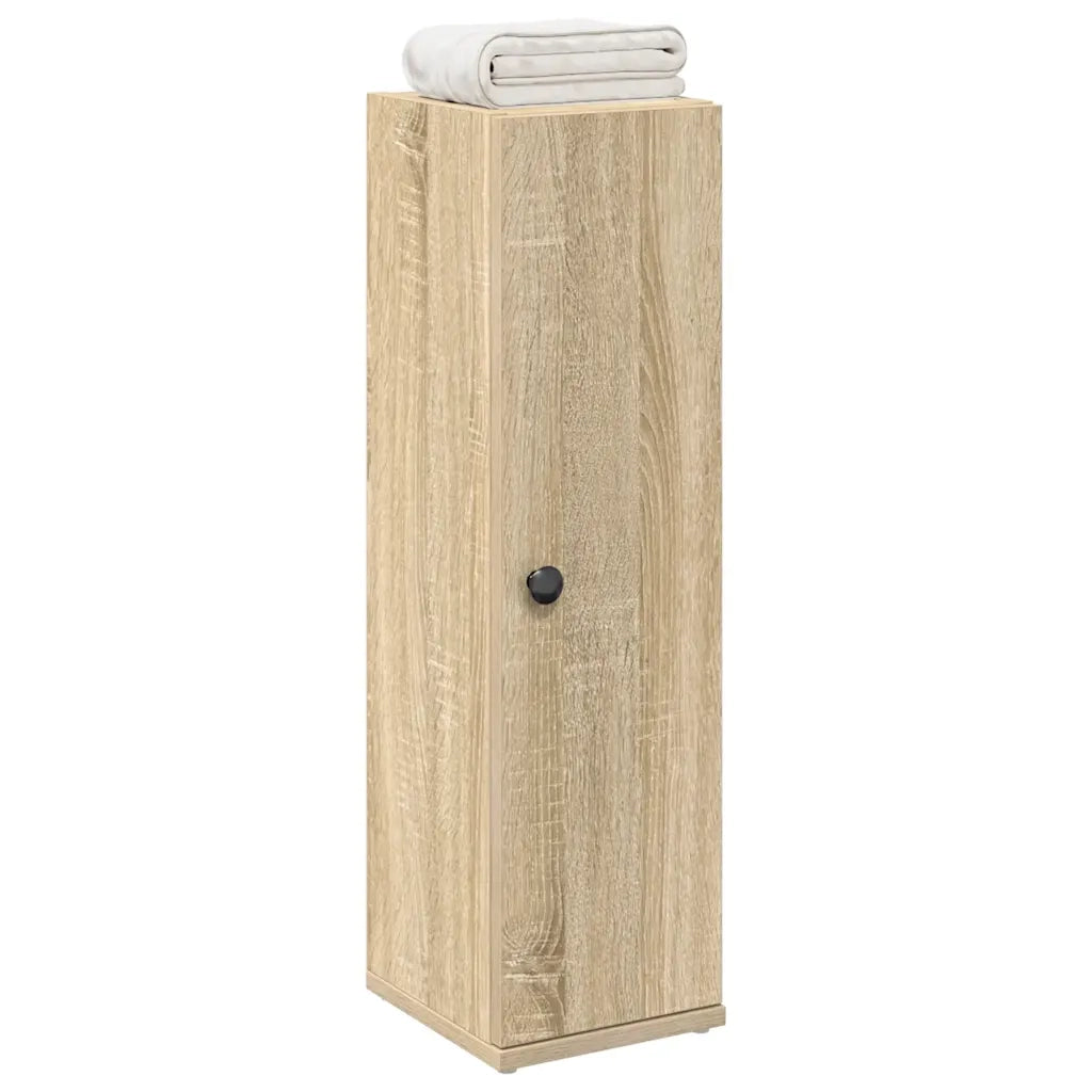 Mobile da Bagno con Portarotolo Rovere Sonoma 20,5x22x72 cm 858517